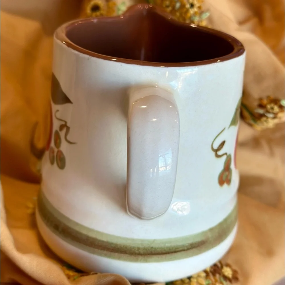 Stangl Apple Delight Hand Painted 5 inch Retro Ceramic Pitcher